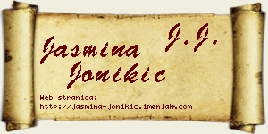 Jasmina Jonikić vizit kartica